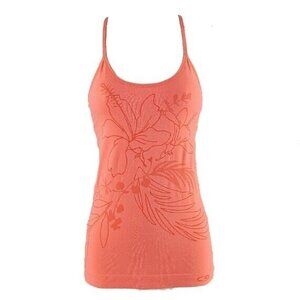 Champion Sz S Peach Nylon Spandex Criss Cross Back Active Wear Top